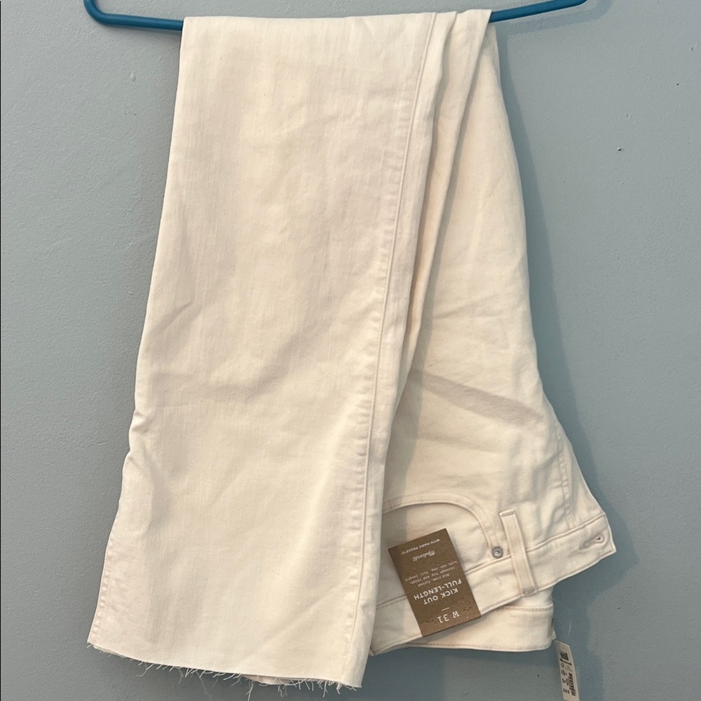 Madewell Cream Full-Length Pants